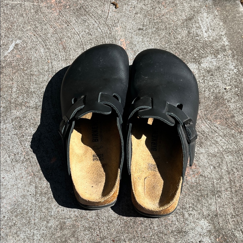 Birkenstock Black Slip-On Clogs